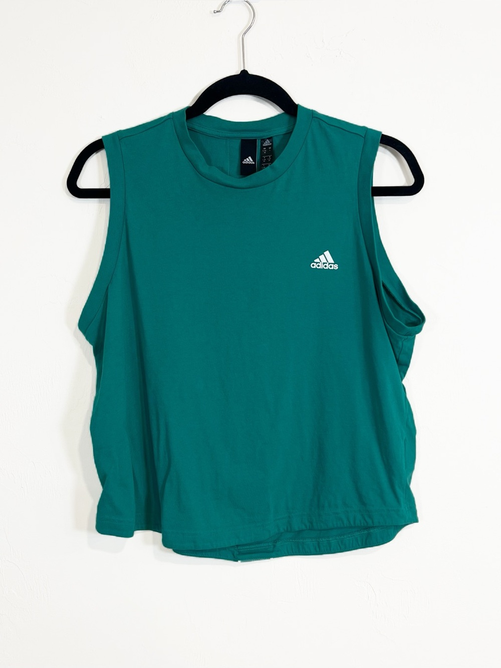 Adidas Muscle Tank Top Teal Women's Size Large Athletic Sports Loungewear